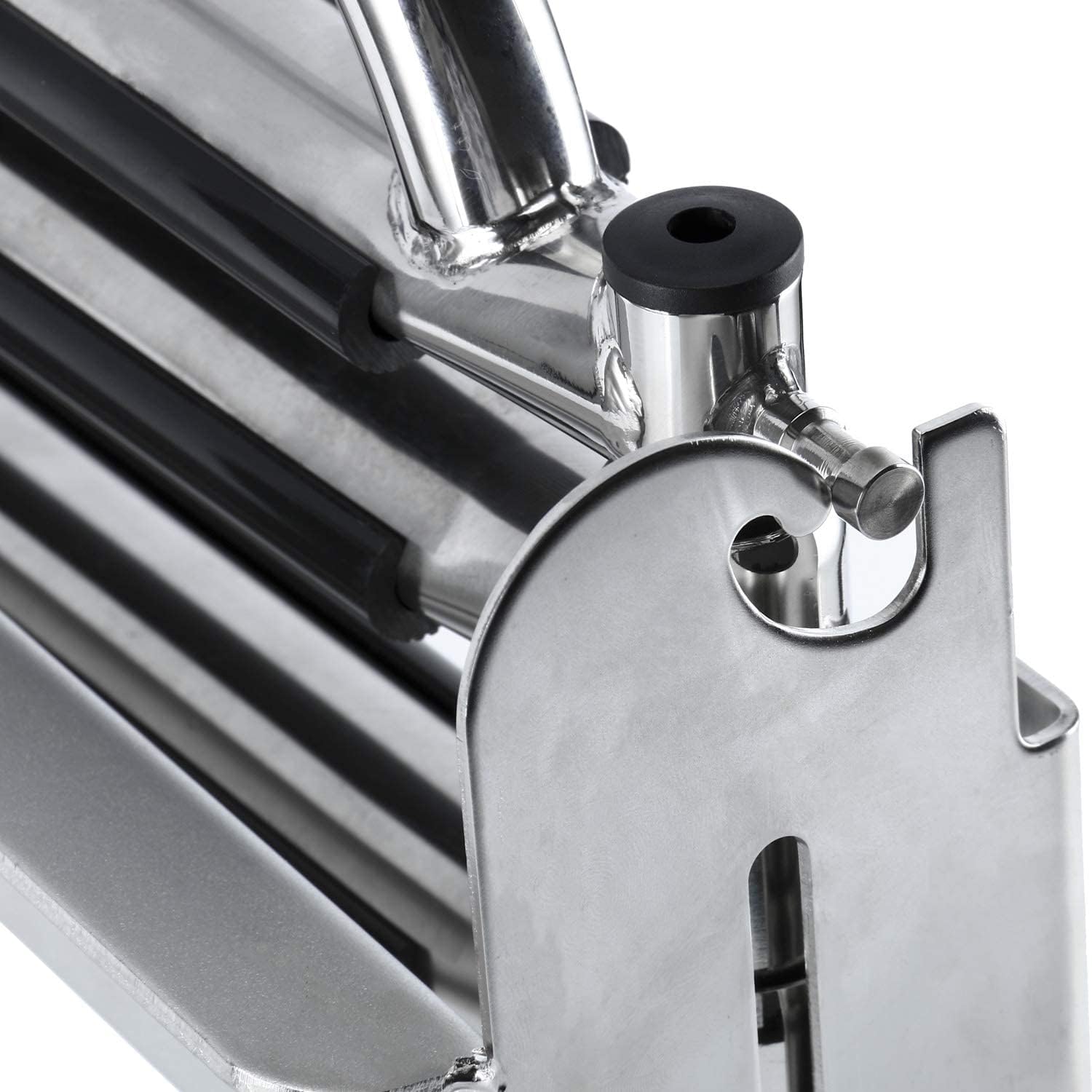 HYDDNice 3 Steps Marine Boat Ladder with Spring Loaded Latch and Carry Handle Telescoping Drop Ladder Under Platform Sliding Ladder Stainless Steel Mounting Screws Included