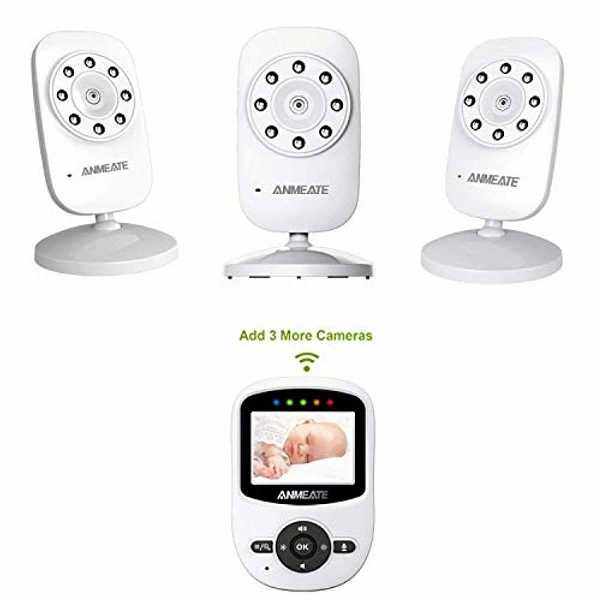Video Baby Monitor with Digital Camera, Anmeate Digital 2.4GHz Wireless Video Mo