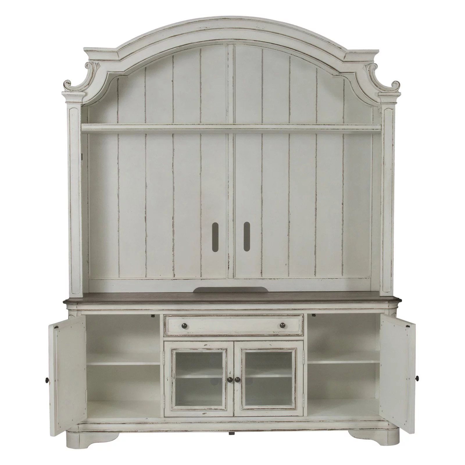 Magnolia Manor White Entertainment Center