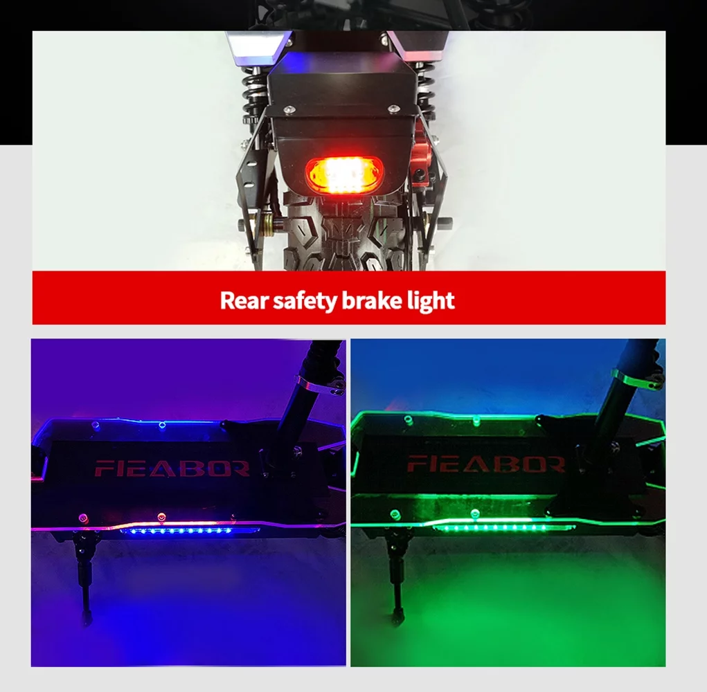 NEWWARE Electric Scooter with Seat, Dual Drive 5600W Motors, Up to 40 MPH & 40 Miles, 60V/27AH Battery, 11" Off-Road Vacuum Tire, Dual Braking System & Dual Chargers