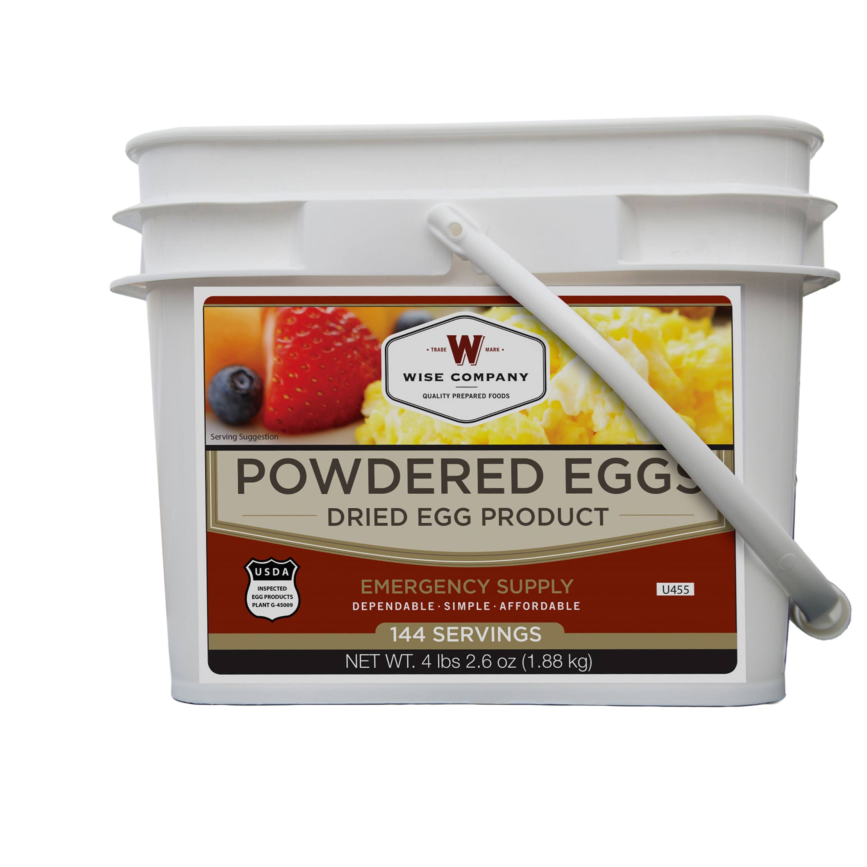 Wise Company Powdered Eggs Bucket 144 Servings