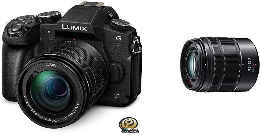 Panasonic LUMIX G85 4K Digital Camera, 12-60mm Power O.I.S. Lens, 16 Megapixel Mirrorless Camera, 5 Axis In-Body Dual Image Stabilization, 3-Inch Tilt and Touch LCD, DMC-G85MK (Black)