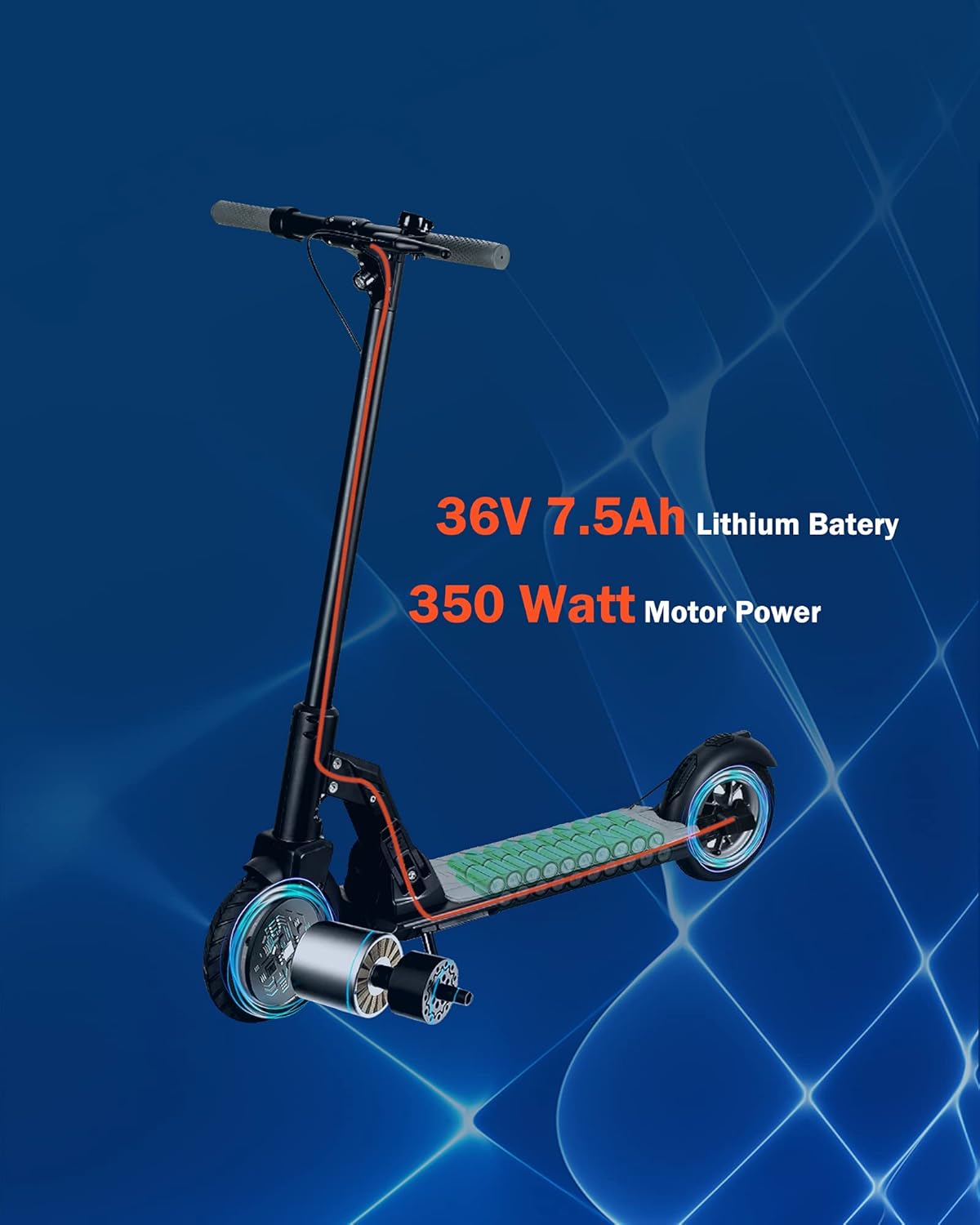 Kugoo Electric Scooter for Adults 350 W Motor, Adult Scooter Electric 300 Lbs, E Scooter for Adults Teens, 19 Mph scooter for adults electric, Fast Folding, 8.5" Tires, Dual Suspension & Brake, M2 Pro