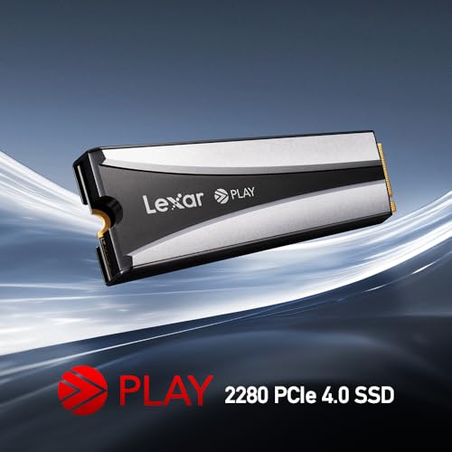 Lexar 2TB NM790 SSD with Heatsink PCIe Gen4 NVMe M.2 2280 Internal Solid State Drive, Up to 7400/6500 MB/s Read/Write, Compatible with PS5, for Gamers and Creators, Black (LNM790X002T-RN9NU)