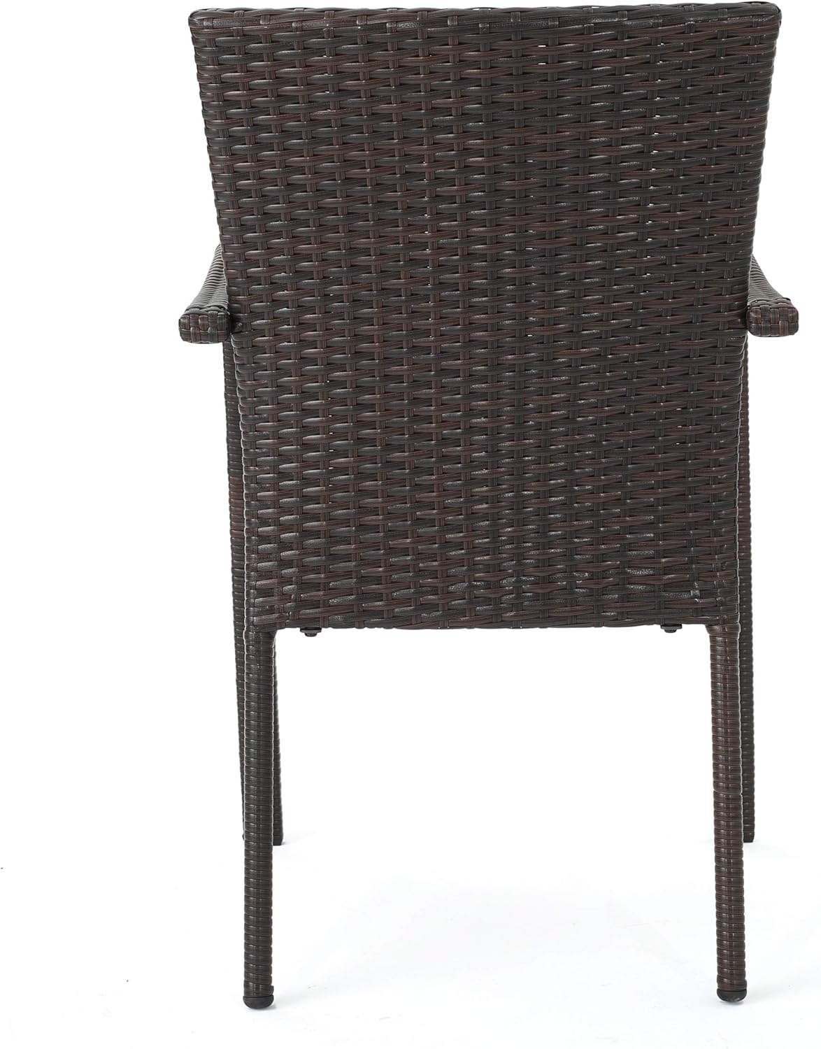 Christopher Knight Home Corsica Outdoor Wicker Dining Chairs, 2-Pcs Set, Multibrown