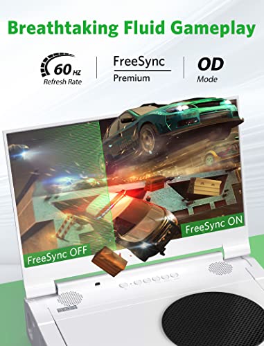 DEPGI Portable Monitor for Xbox Series S， Portable Gaming Monitor for Xbox Series S (Not Included)