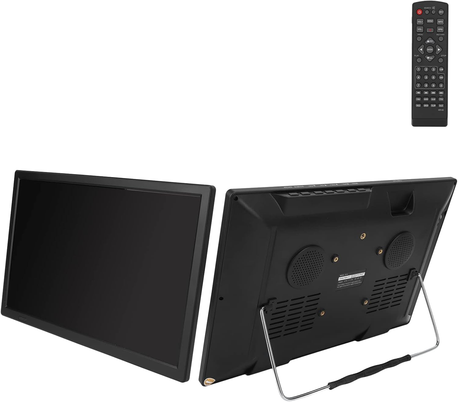 16" Digital Television,ATSC Portable TV 1280x800 LED Television Video Player,with 1800mAh Rechargeable Battery,Antenna, AV ,Headphone, HDMI,USB Interface