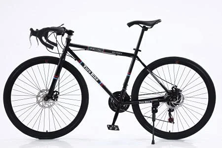 Toro Bikes USA Mens Road/Highway Bike, 29-Inch Wheels, Aluminum Frame, Twist Shifters, 24-Speed, Front and Rear Disc Brakes (Black) - Curated Treasures Market