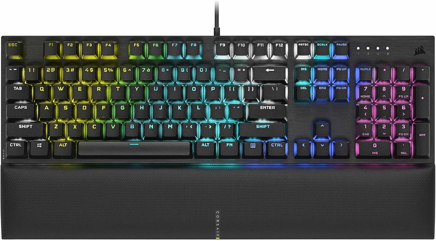 Corsair K60 RGB Pro Low Profile Mechanical Gaming Keyboard - Cherry MX Low Profile Speed Mechanical Keyswitches – Slim and Streamlined Durable Aluminum Frame - Customizable Per-Key RGB Backlighting
