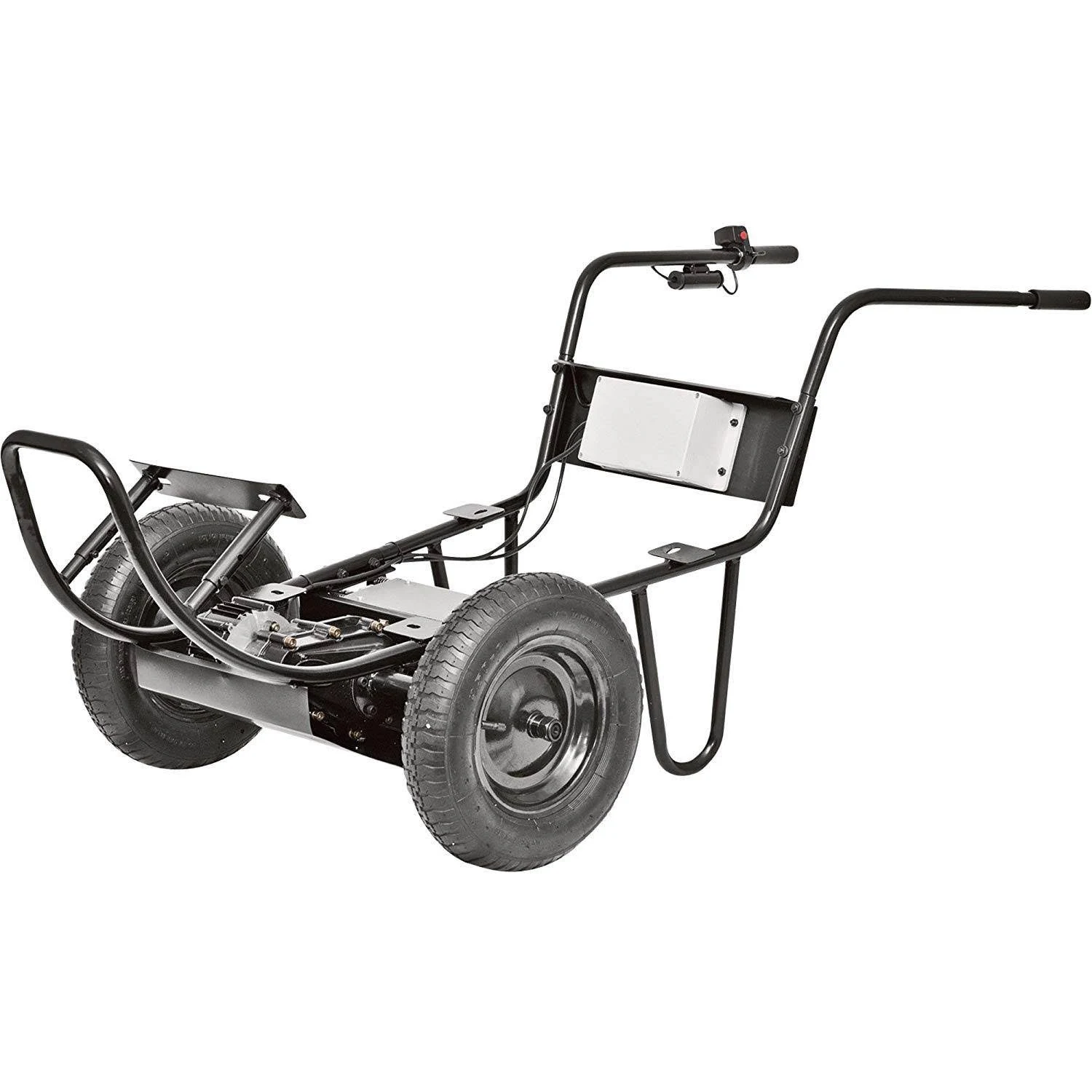 Paw Power Assist Self Propelled Rechargeable Electric Drive System Wheelbarrow