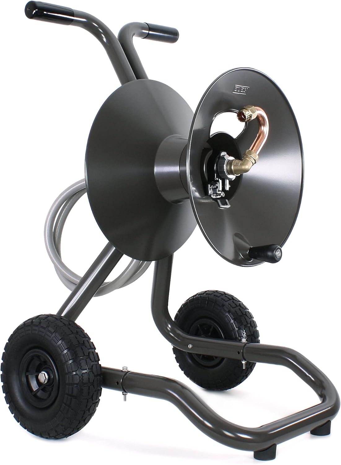 ELEY Hose Reel Cart with Wheels - Portable Heavy Duty Hose Reel and Garden Hose Holder, Great Addition to Gardening Accessories and Supplies, Reel