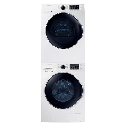 Samsung 2.2 Cu Ft Small Space Front Load Washer, 40 Minute Super Speed Washing Machine, Steam Wash Clothes, Self Cleaning, WW22K6800AW/A2