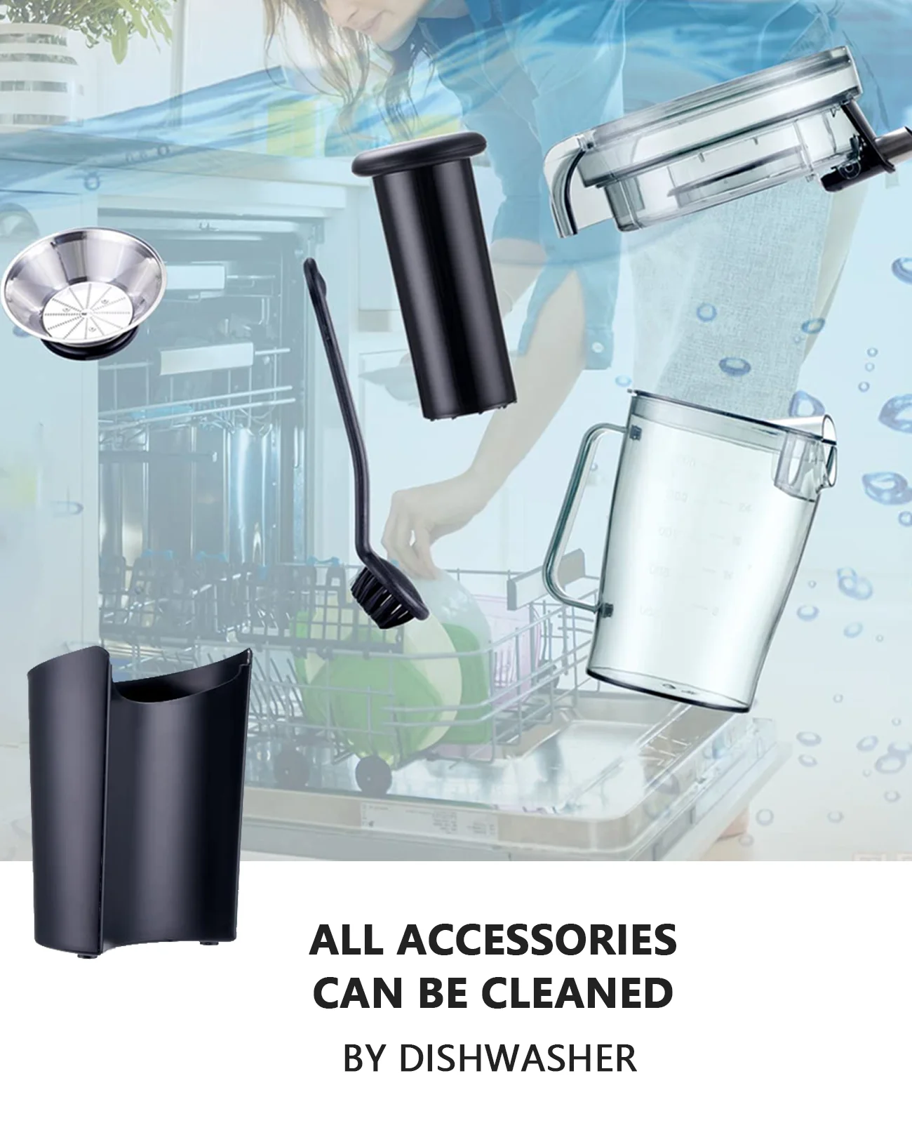 Centrifugal Juicer Machines for Vegetable Fruit - with 3" Feed Chute Anti-drip Tainless-steel Filter