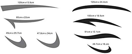 Amautolucky 2Pcs Motorhome Caravan Travel Trailer Camper Van Stripes Graphics one for Each Side) Vinyl Graphics Kit Decals Car Stickers Pack of 2