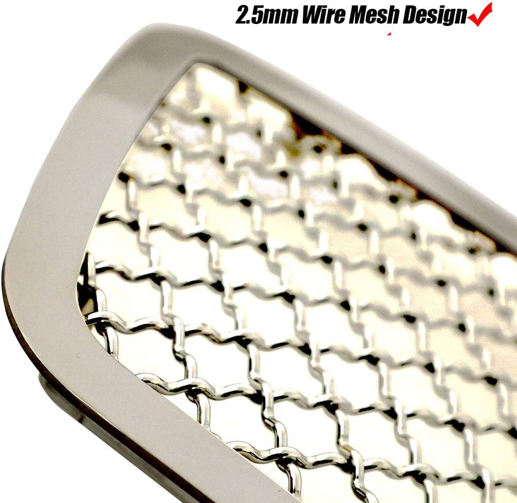 Bumper Mesh Grille Compatible with 2007-2014 Tahoe Avalanche Suburban Bottom Lower Mesh Grill Insert Stainless Steel Mesh Design (Not For Z71 and Hybrid Model)