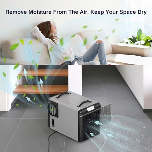BaseAire Dehumidifiers with Drain Hose for Crawlspace Basement