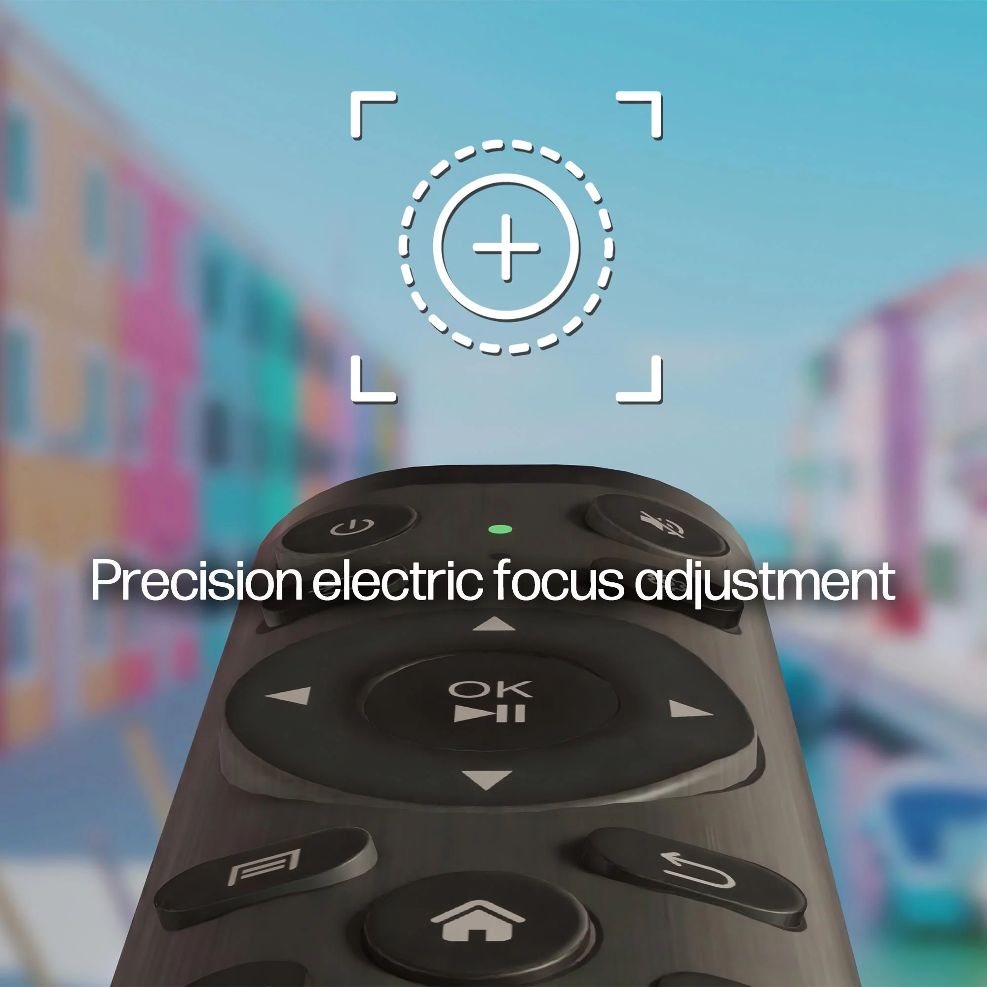 HP CC200 FHD LCD LED Projector with Roku Express Streaming Player and 84" Mobile Projection Screen