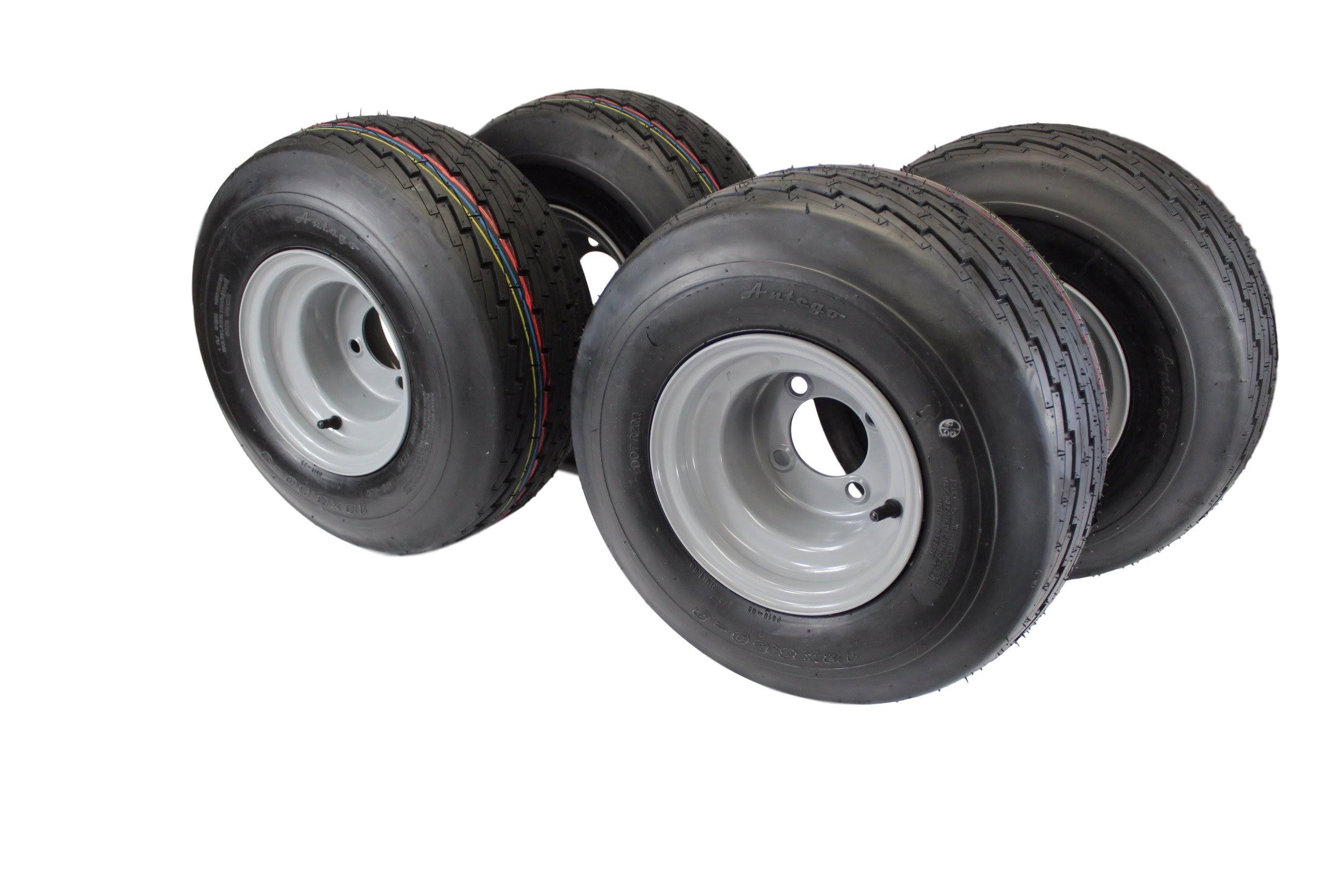 18x8 50-8 with 8x7 Gray Assembly for Golf Cart and Lawn Mower Set of 4