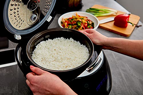 Yum Asia Sakura Rice Cooker with Ceramic Bowl and Advanced Fuzzy Logic (8 Cup, 1.5 Litre) 6 Rice Cook Functions, 6 Multicook Functions, Motouch LED Display, 120V Power