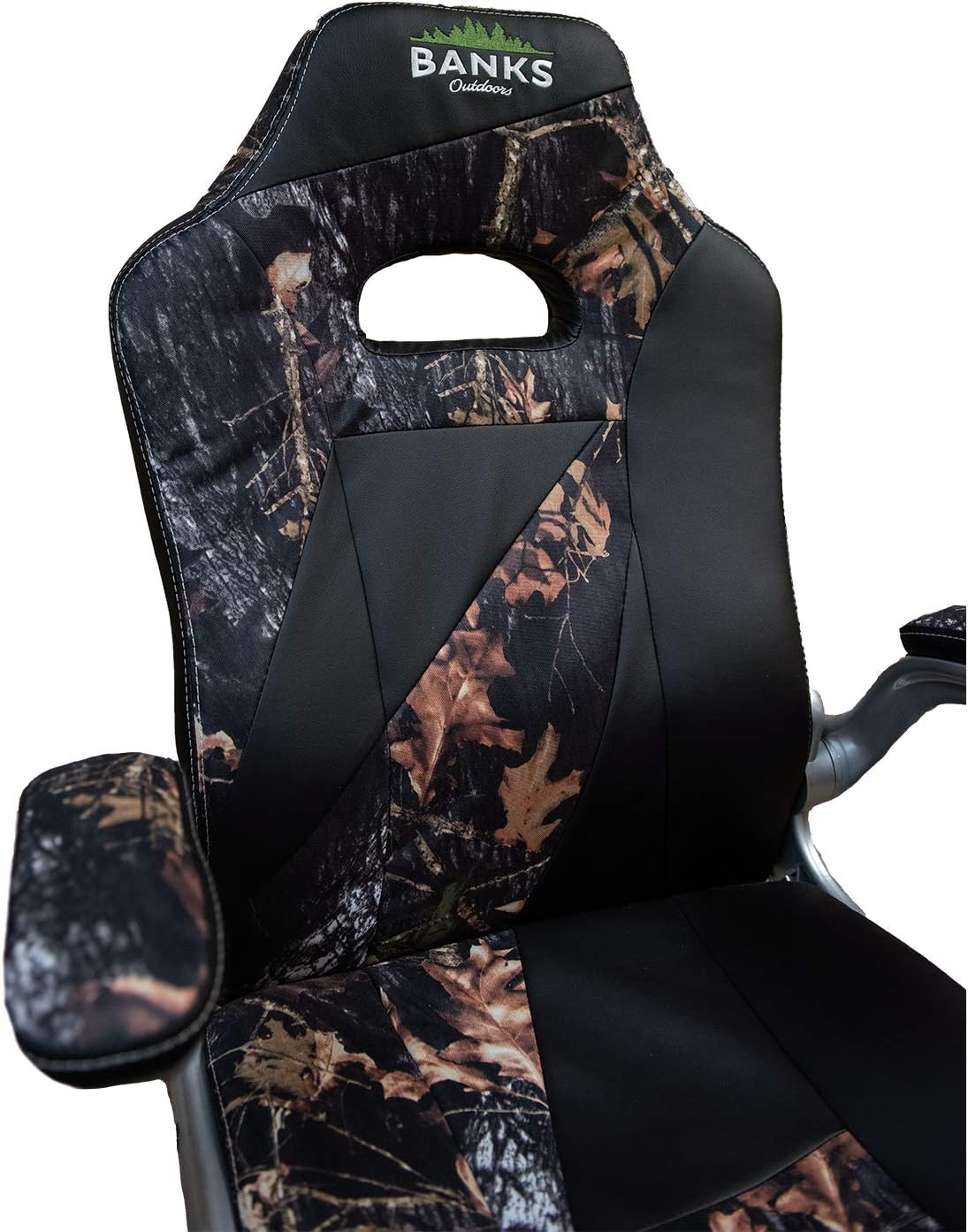 Banks Outdoors All Weather Rolling Camouflage Hunting Blind Camping 360 Swivel Captain's Chair