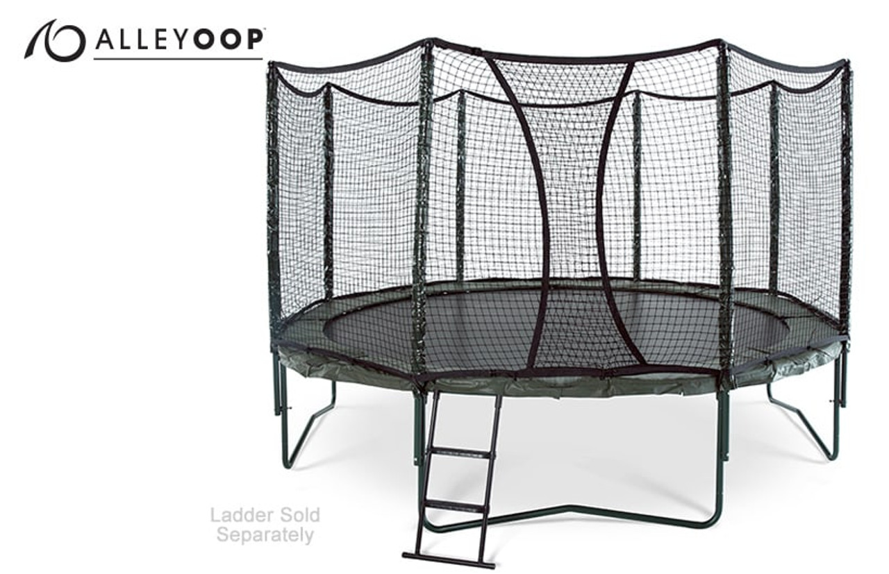 AlleyOOP 14' VariableBounce Trampoline with Enclosure | Premier Performance and Safety Features
