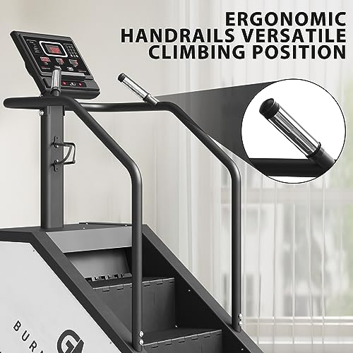 Stepper Machine, GMWD Stair Stepper with LED Screen, Commercial Grade Stair Climber Exercise Machine for Home with 15 Resistance Levels, 441LBS, 24-164 Steps/Minute, SS02