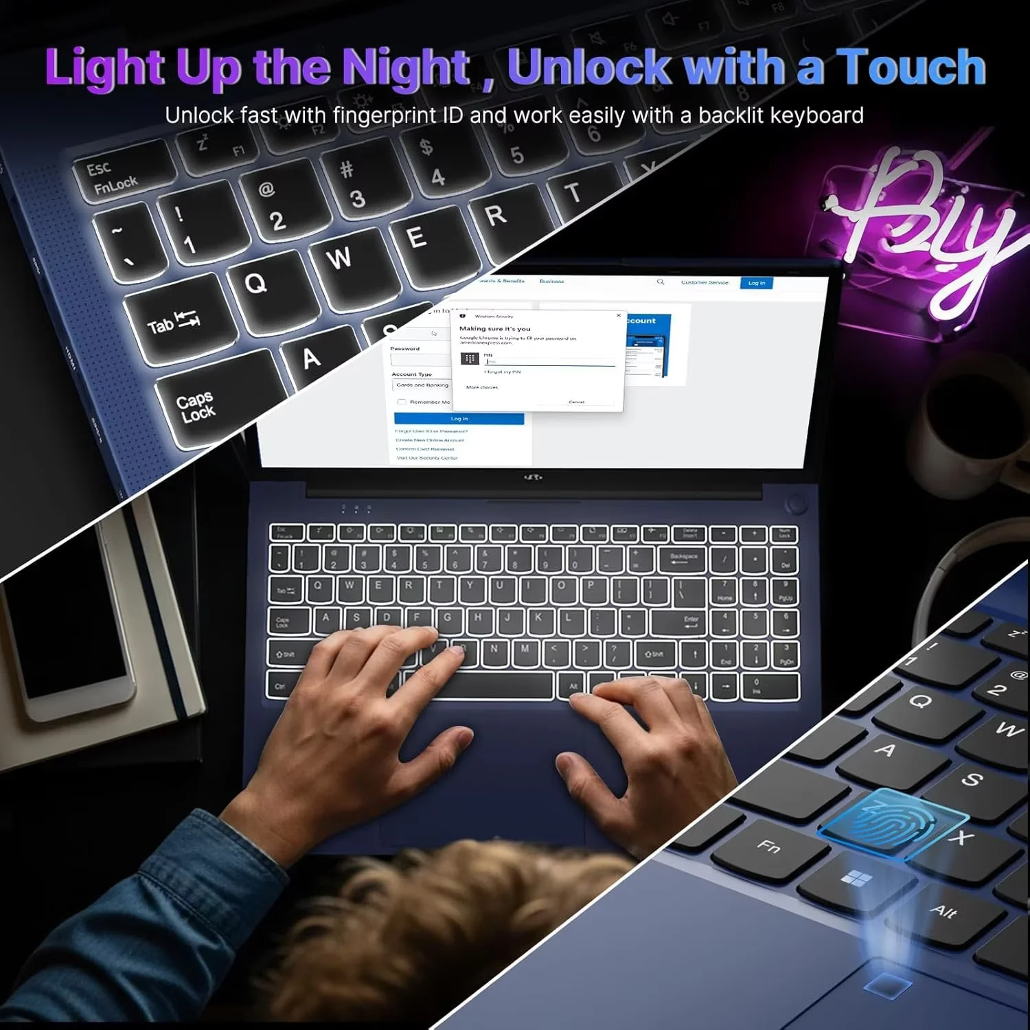 17.3 Gaming Laptop Ryzen 9 8945HS (Beat i9-13900H, Up to 5.2GHz) 32GB RAM, 1TB SSD, Radeon 780M, PD 100W Type-C AI-Enhanced for Copilot VR Ready, Backlit Keyboard, Fingerprint, 75W Battery, Blue