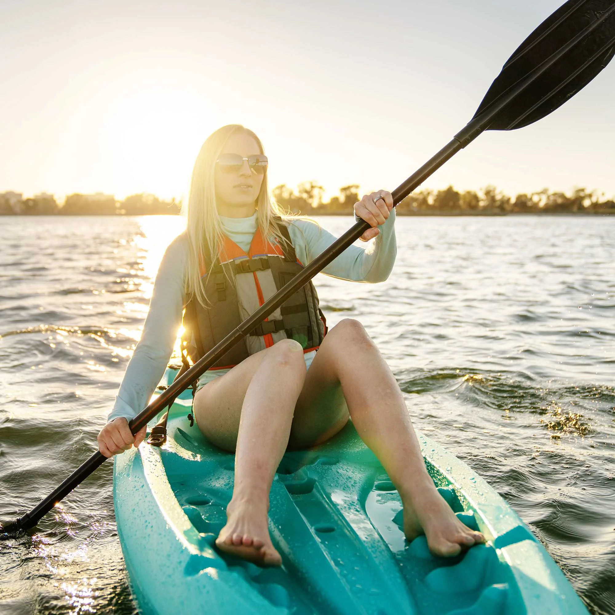 Lifetime Daylite 8 ft Sit-on-top Kayak (Paddle Included), Dark Blue