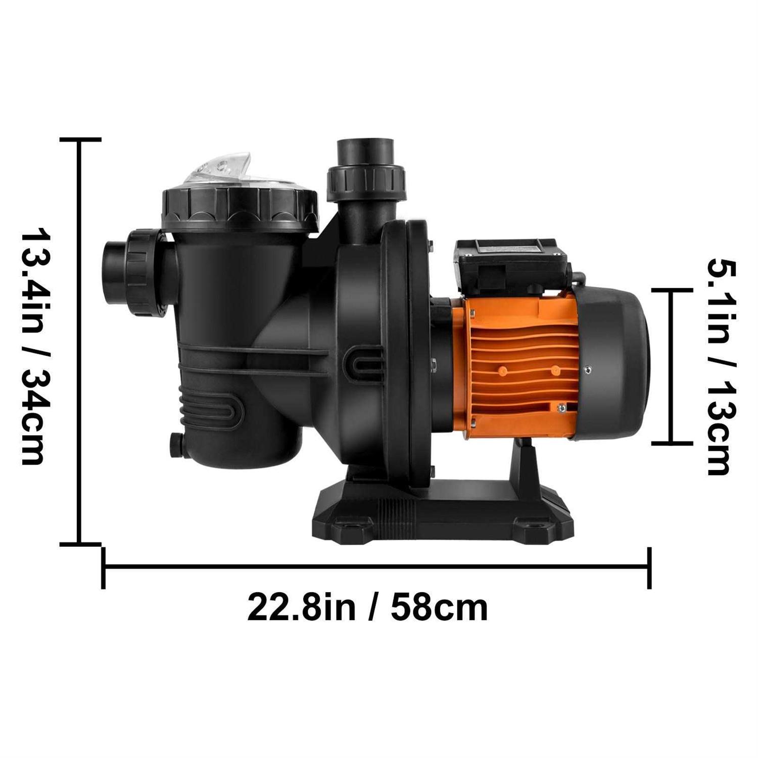 VEVOR 72V Solar Swimming Pool Pump 1.2-HP Pool Pump TYNSB900W00000001V9 - Shop Hardware Tools Online Store