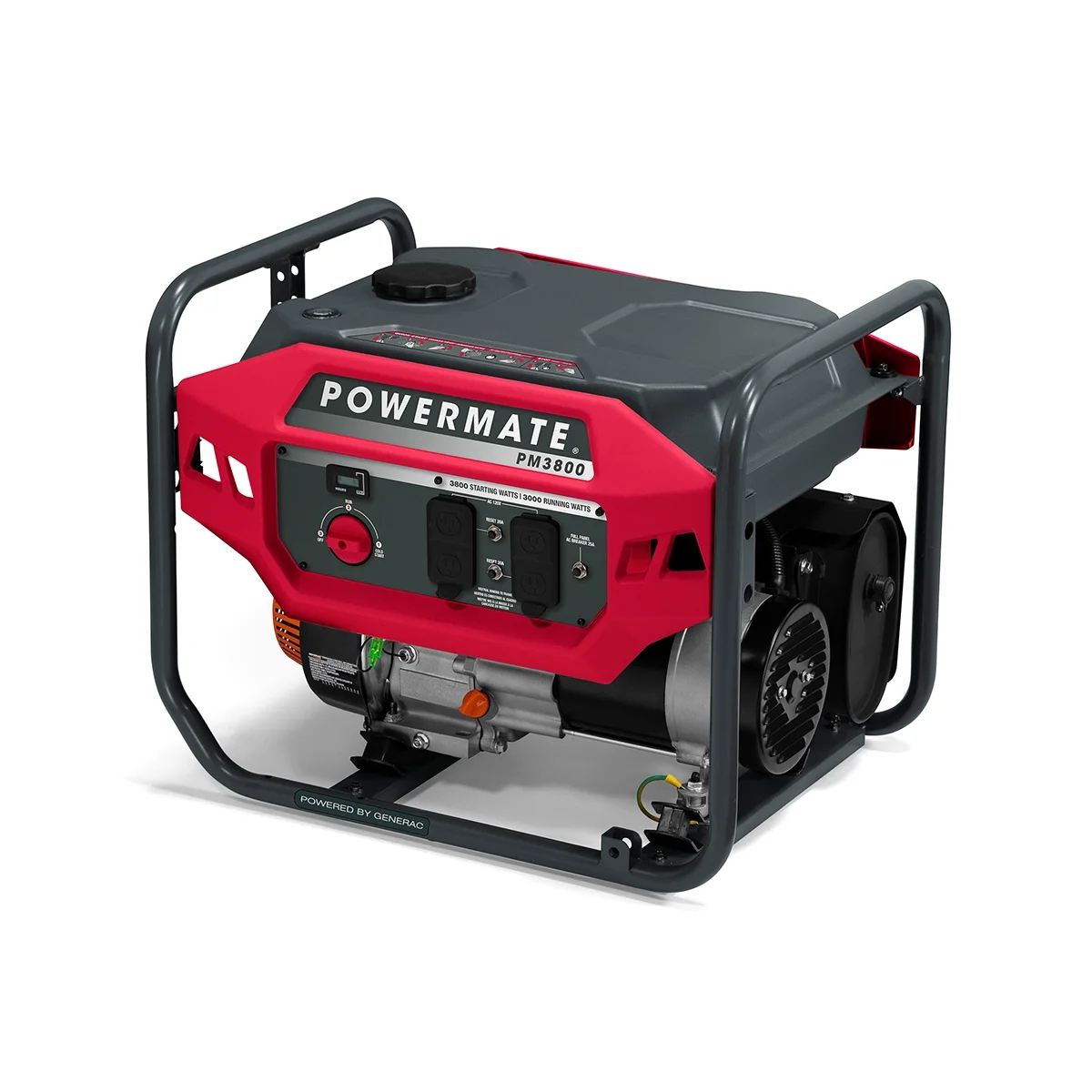 Powermate PM3800 3800 Watt Manual Start Gas Powered Portable Generator with COSense - 49ST/CSA