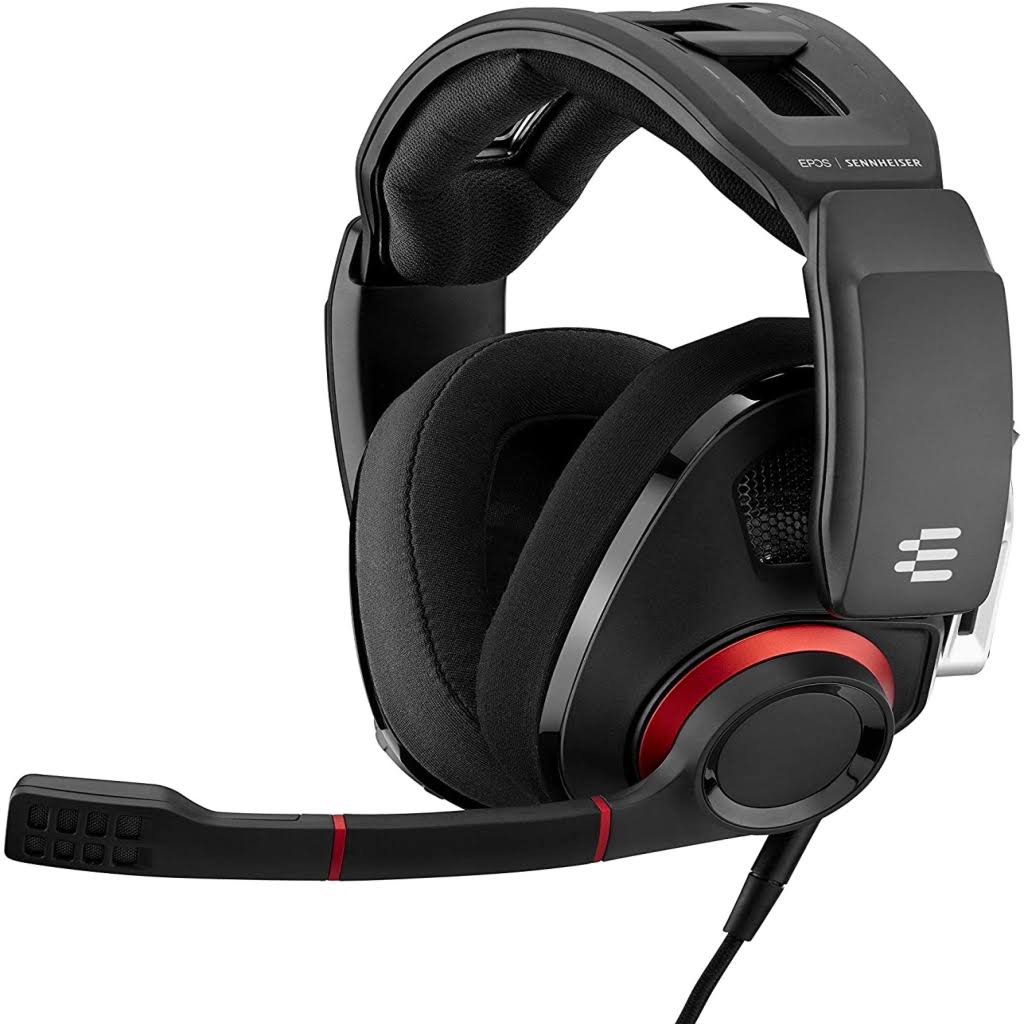 EPOS I SENNHEISER GSP 500 Over-Ear Headset - Noise-Canceling - Red/Black