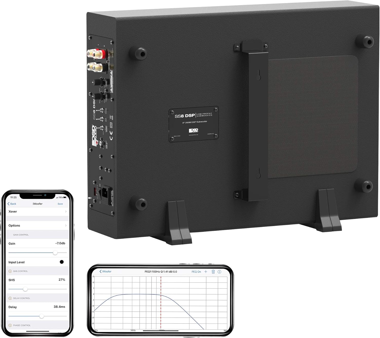 OSD Audio 400W Ported Cylinder Cabinetry Home Theater Subwoofer, Nero Tubebass-10