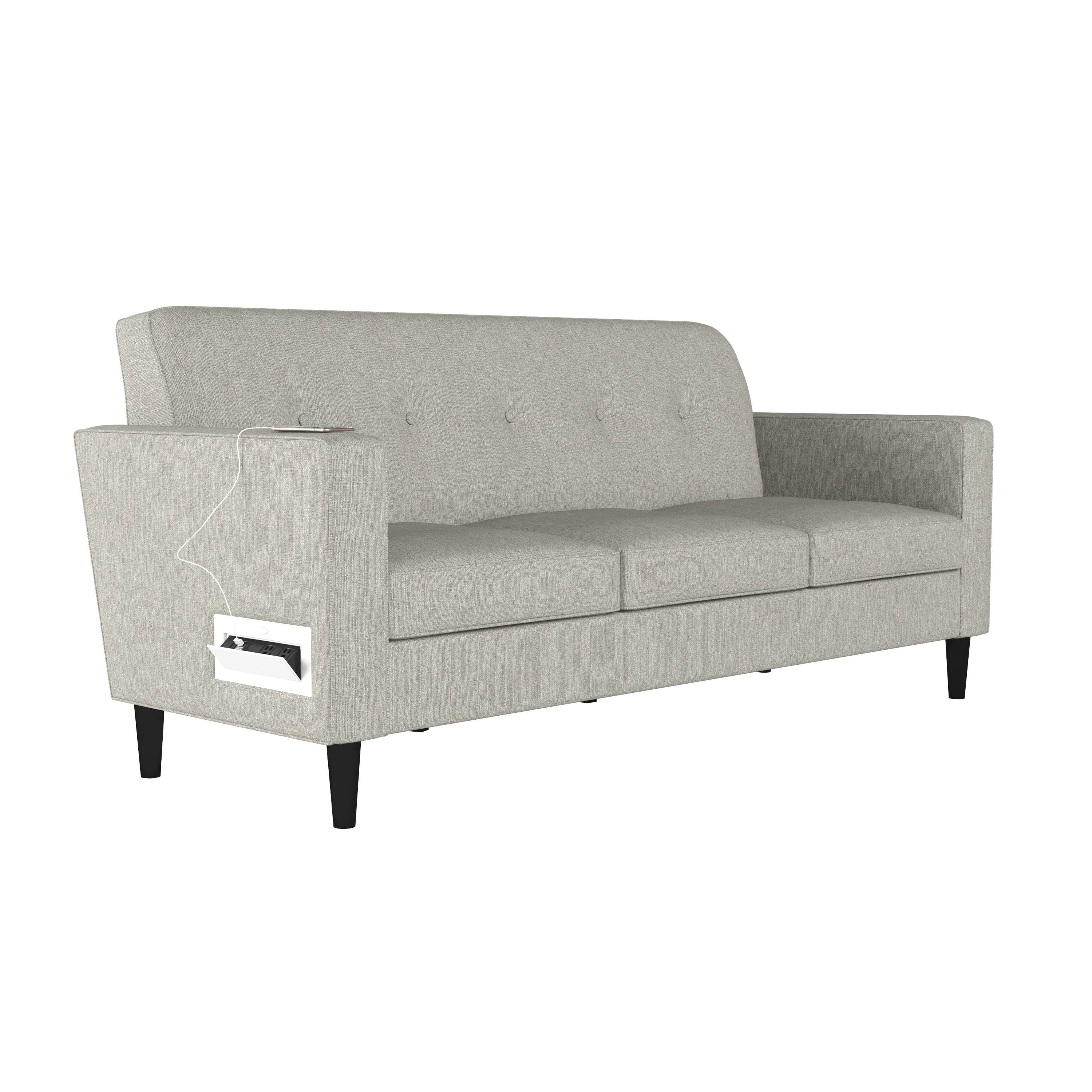 Copper Grove Larkin Sofa with USB and Power Ports - Mustard Yellow