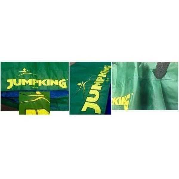 Jumpking Oval 8& x 12& Trampoline, with Enclosure, Green