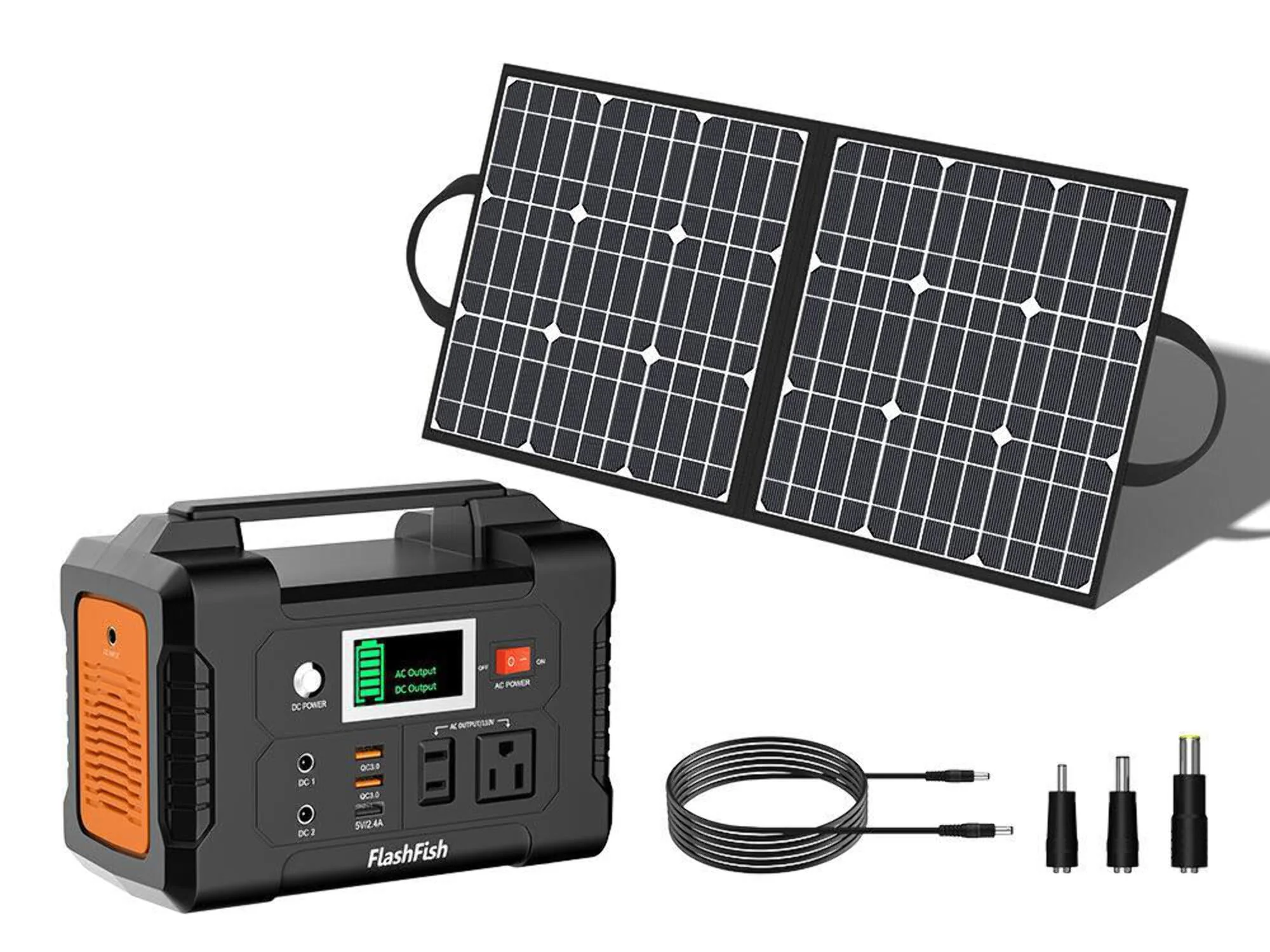 Flashfish 200W Portable Power Station, 40800mAh Solar Generator, Portable Generator聽for Camping Travel Emergency