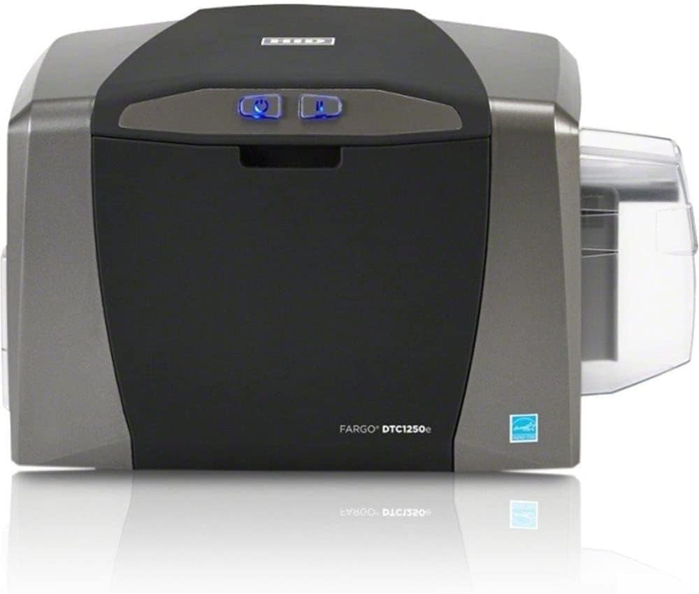 Fargo DTC1250e Single Sided USB Card Printer with Supplies Bundle (50605)