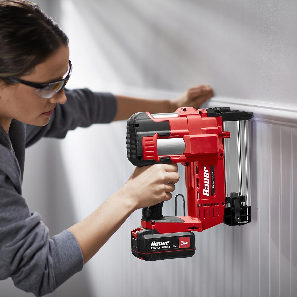BAUER 20V Cordless, 18 Gauge Brad Nailer - Tool Only