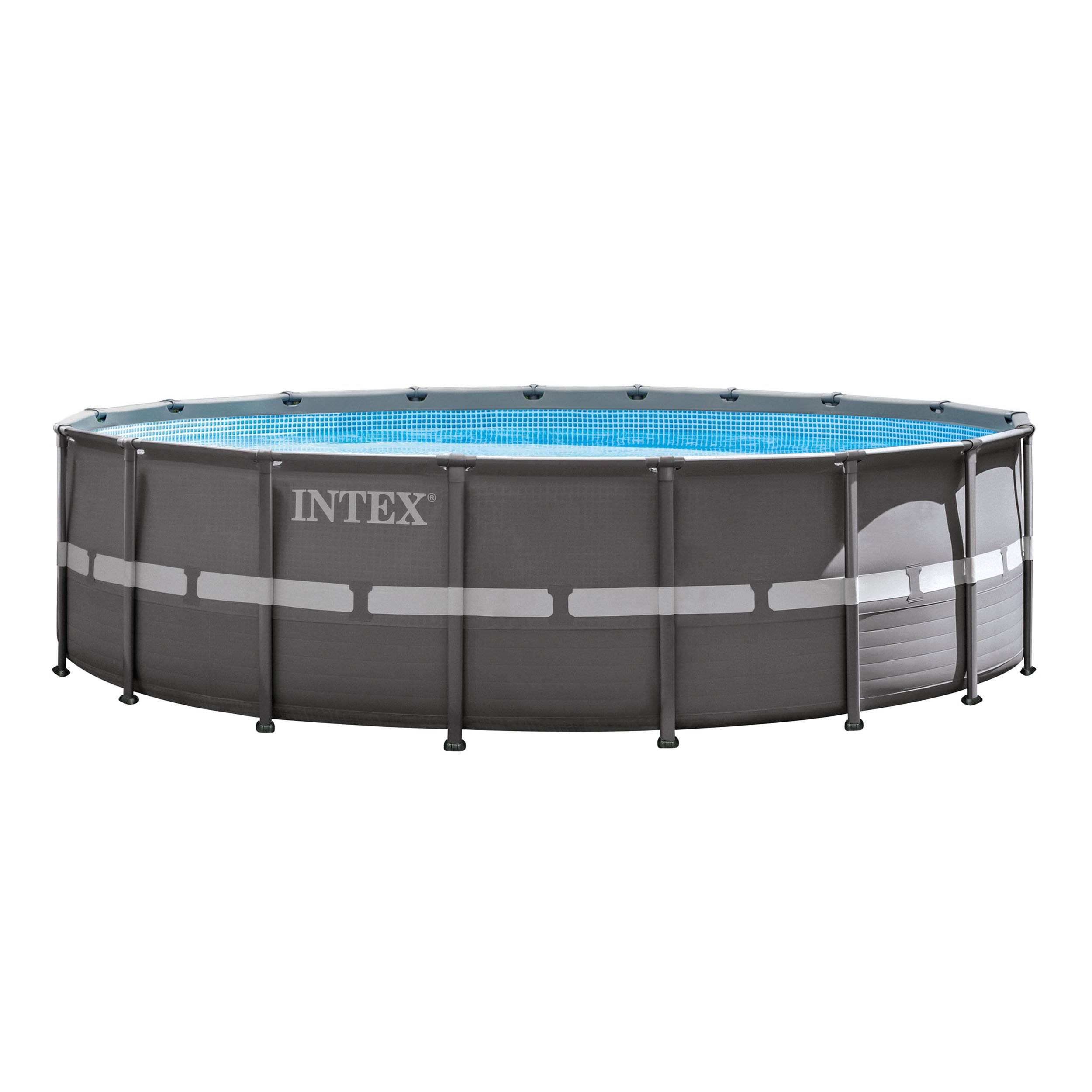Intex 18& x 52x22 Ultra Frame Above Ground Swimming Pool Set with Sand Filter Pump