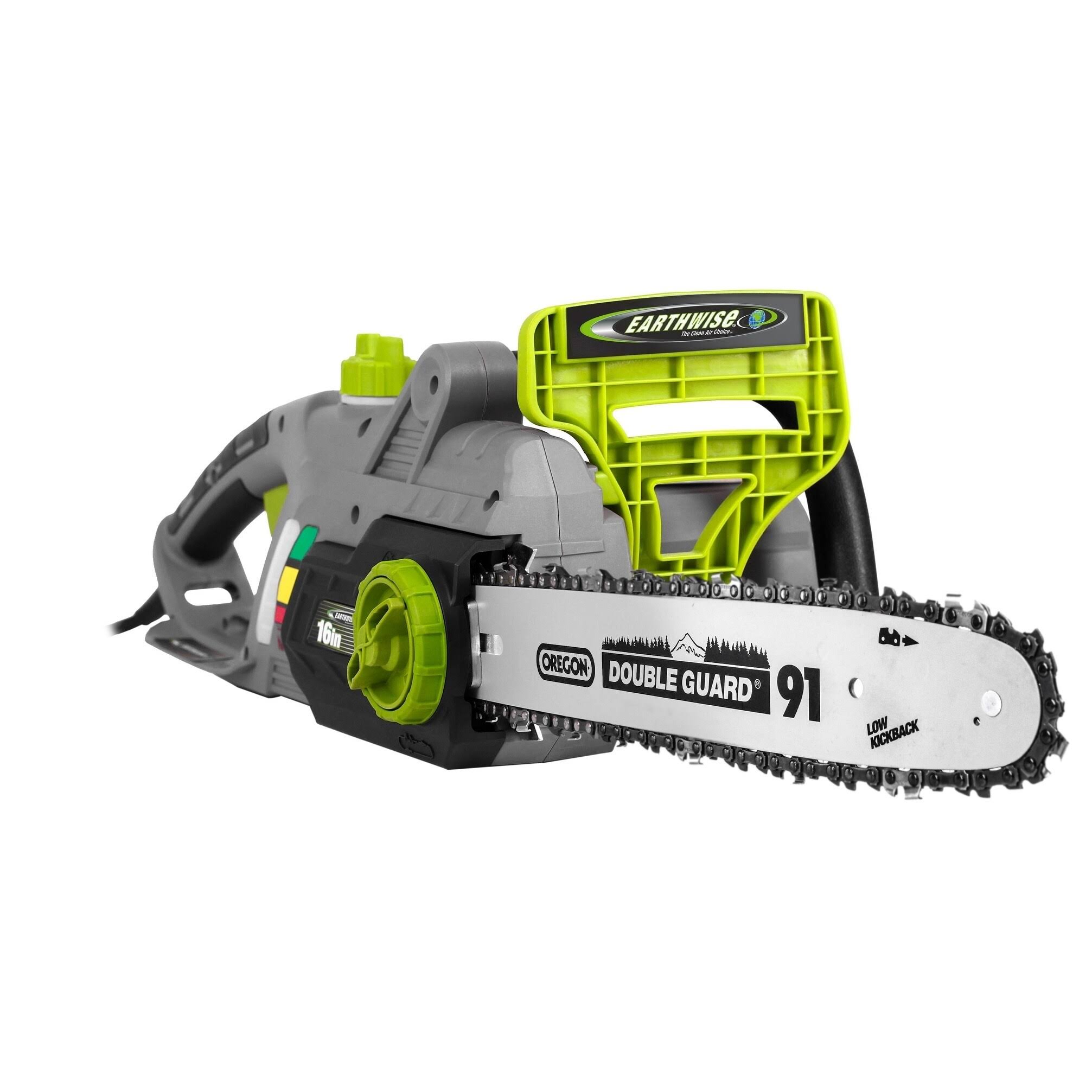 Earthwise Cs33016 Electric Chain Saw, 16-Inch, 12-Amp Corded, Green