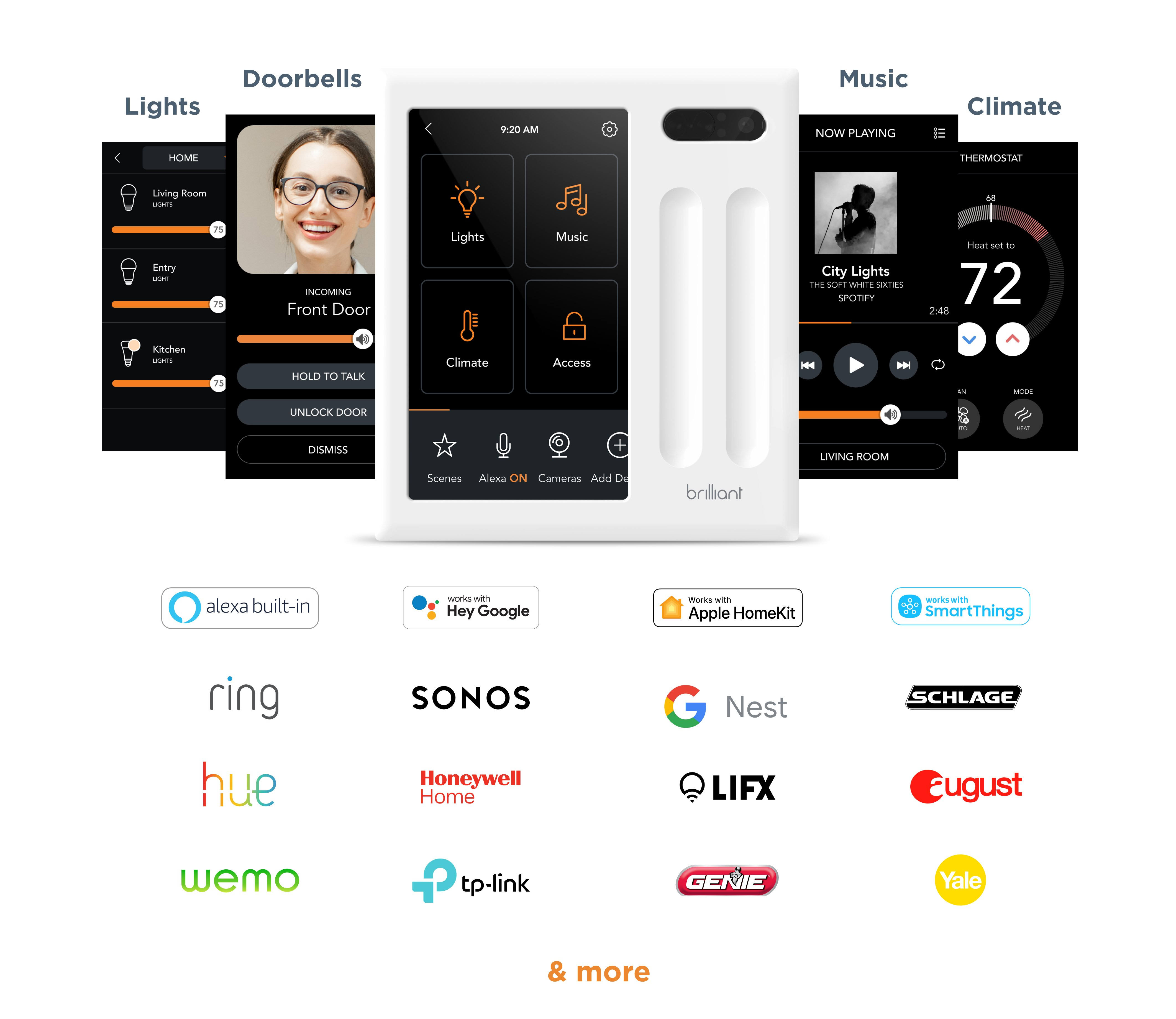 Brilliant Smart Home Control (4-Switch)