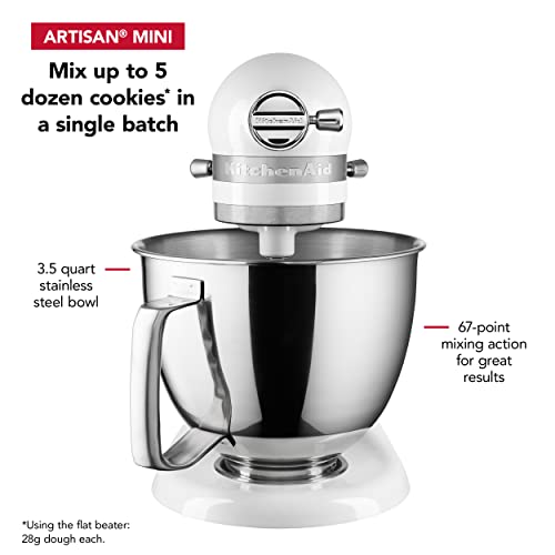 Kitchenaid Artisan Mini Plus Tilt-Head Stand Mixer with Flex Edge Beater