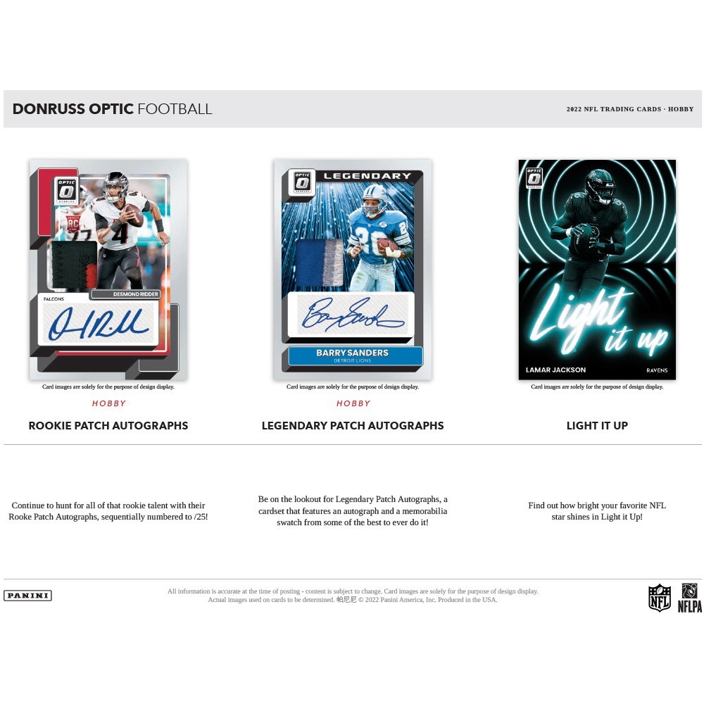 2022 Panini Donruss Optic Football Hobby Box