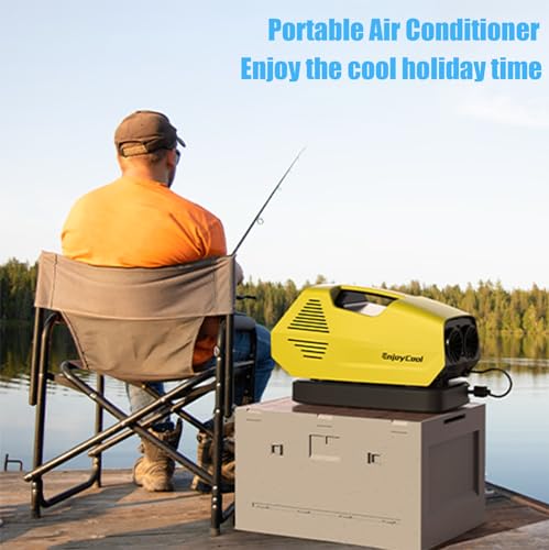 Portable Air Conditioners Air Conditioner Portable Tent Air Conditioner Dehumidifier Portable Air Conditioner Camping 2380BTU Remote Control Portable AC for Truck Outdoor/RVs/Fishing or Pet