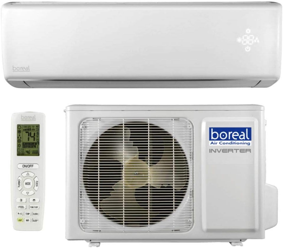 Boreal BRISA 12,000 BTU 17 SEER Wall Mount Ductless Mini Split System 1 Ton 230V