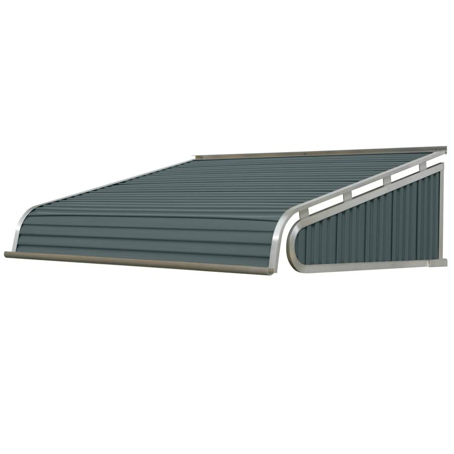 NuImage Awnings 1500 40-in Wide x 60-in Projection Slate Blue Solid Fixed Door Awning | K151004037
