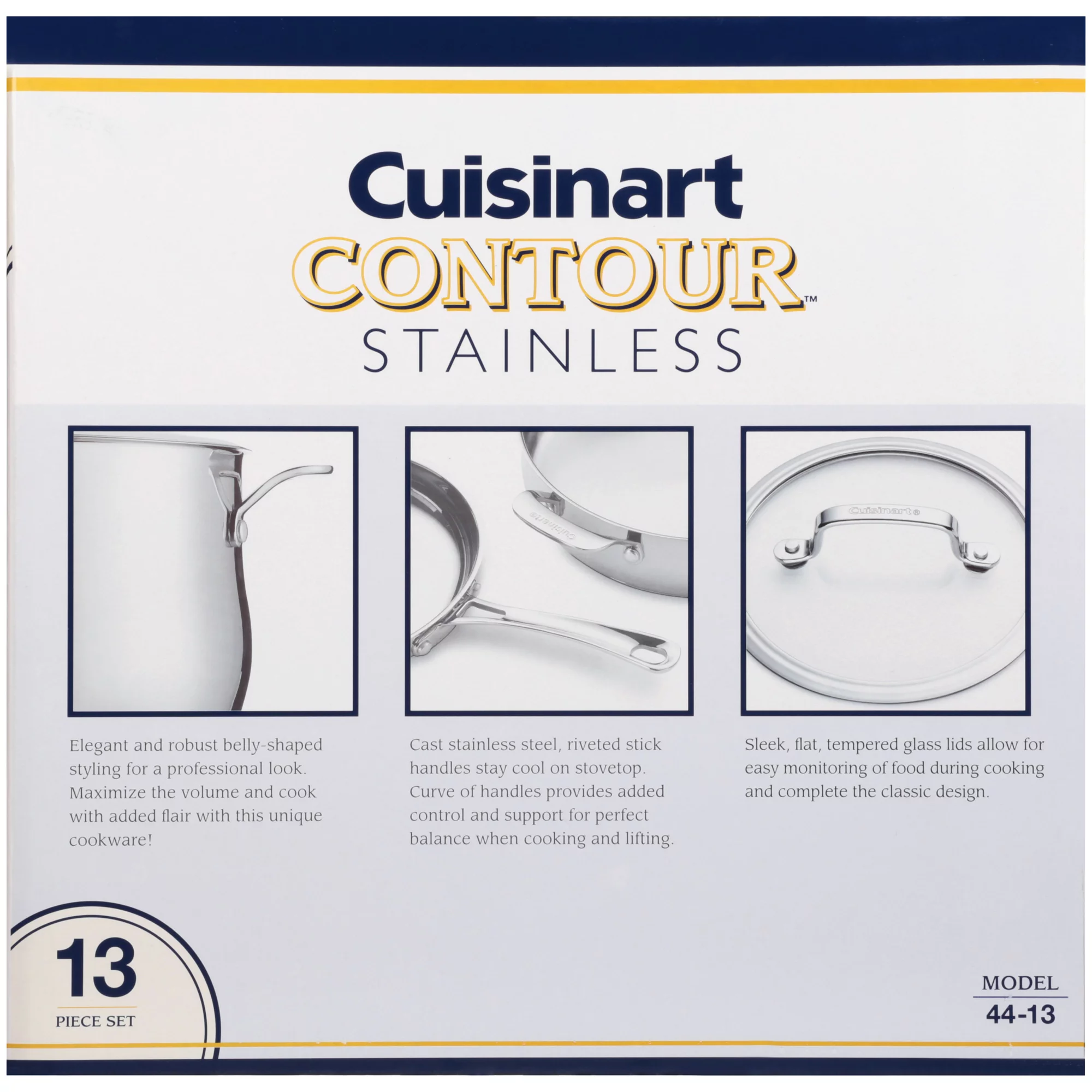 Cuisinart Stainless 13 Pieces Cookware Set