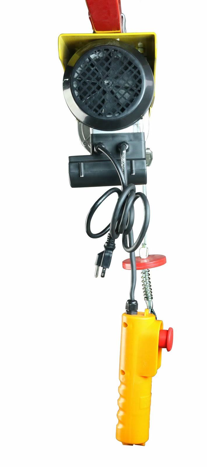 Steel Dragon Tools 880 lbs Mini Electric Wire Cable Hoist Overhead Crane Lift