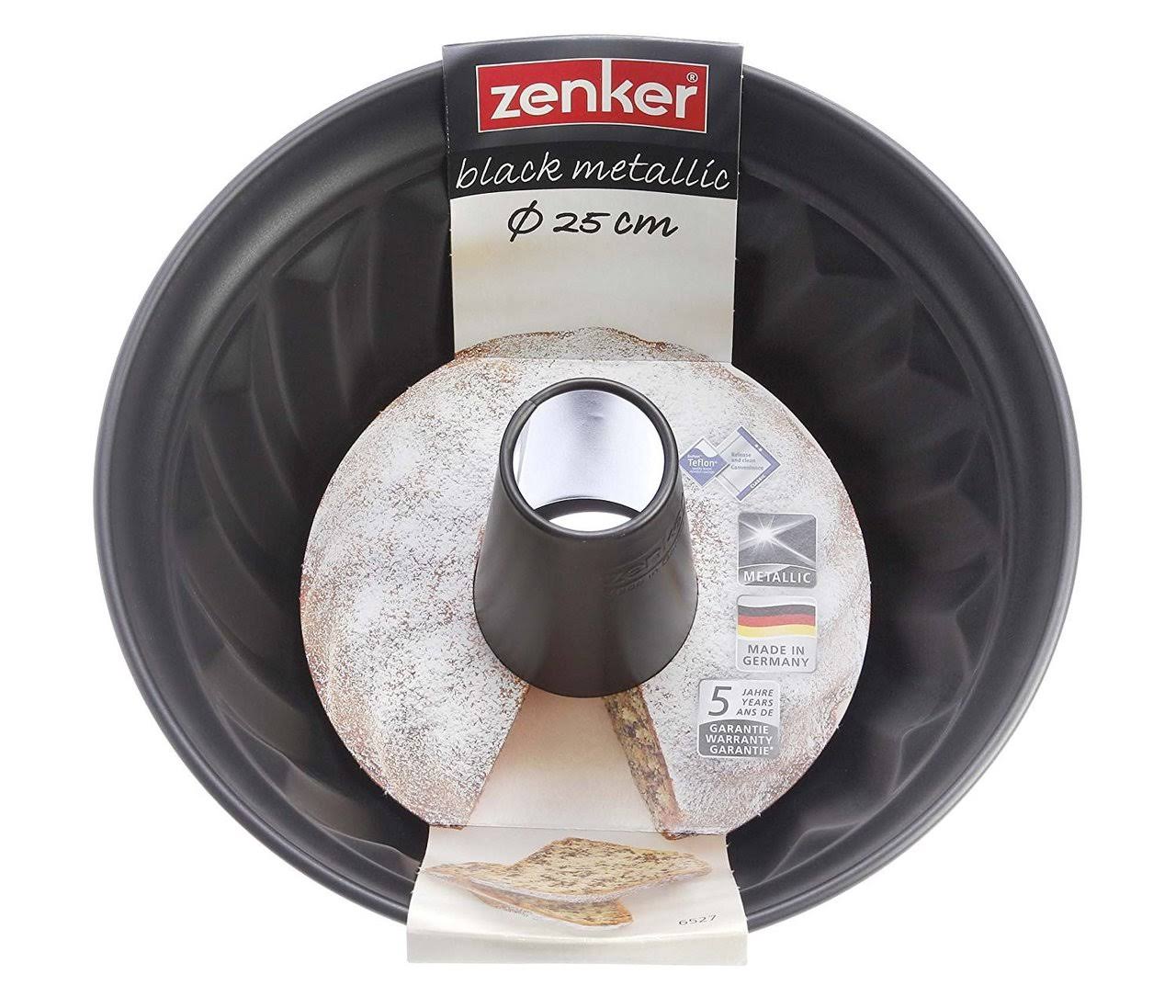 Zenker 3421 Bundt / Gugelhupf Cake Mould 25 cm Black