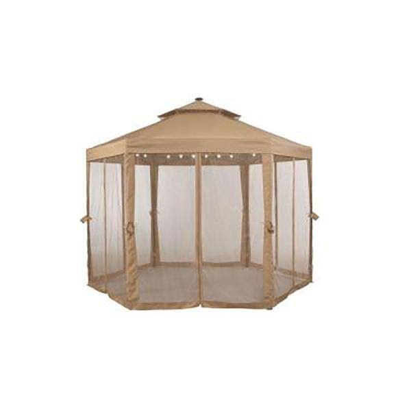 Hampton Bay 10 ft. x 10 ft. Solar Gazebo Replacement Canopy