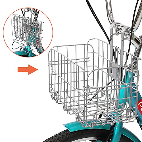 PEXMOR Adult Tricycle 7 Speed, 24/26 Inch 3 Wheel Bikes Tricycle for Adults, Adult Trike for Women/Men/Seniors, Three Wheel Cruiser Bike w/Folding Front & Rear Basket for Shopping/Recreation/Picnic